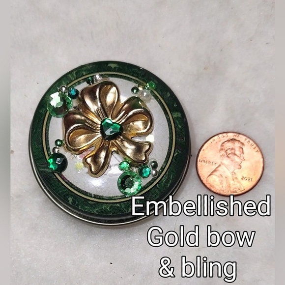 Jeweled Pill Box Tin - Picture 7 of 14